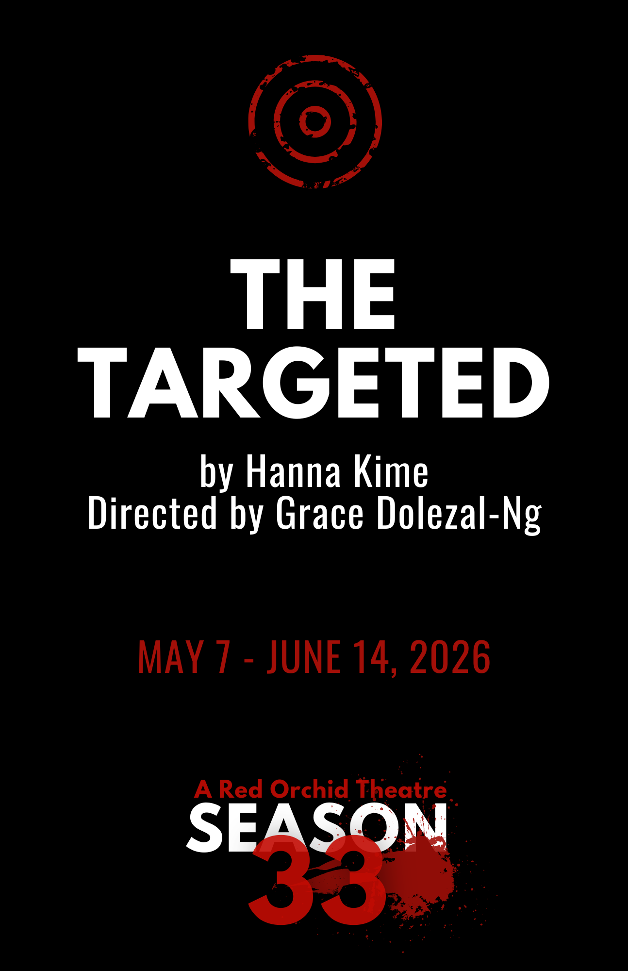 Written by Hanna Kime
Directed by Grace Dolezal-Ng
Featuring Ensemble Members Kirsten Fitzgerald, Lawrence Grimm, Sadieh Rifai, and Natalie West
Performance Dates: May 7 - June 14, 2026
Preview Performances: May 7 - May 23, 2026
Regular Run Performances: May 28 - June 14, 2026

World Premiere!

Welcome to the Unity and Hope Conference. A gathering of the most persecuted, tortured, and misunderstood people in the entire world. They call themselves Targeted Individuals, and they are victims of a vast and covert program of systematic torture, surveillance, and harassment by global intergovernmental powers. Over the course of this weekend in the woods they will discuss strategies to take down the deep state, bring awareness to their plight, and despite their suffering, stay human.